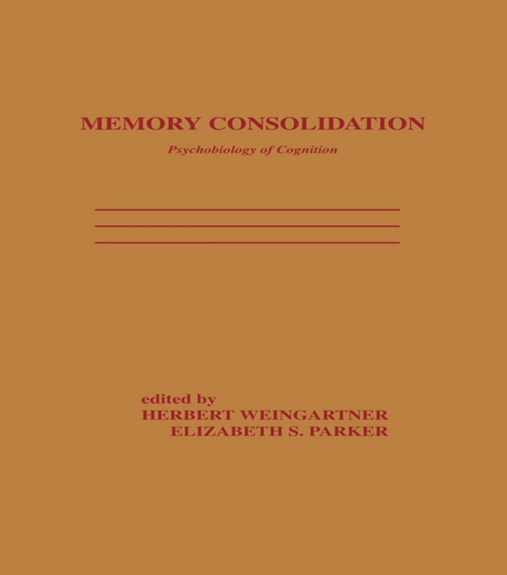 Big bigCover of Memory Consolidation