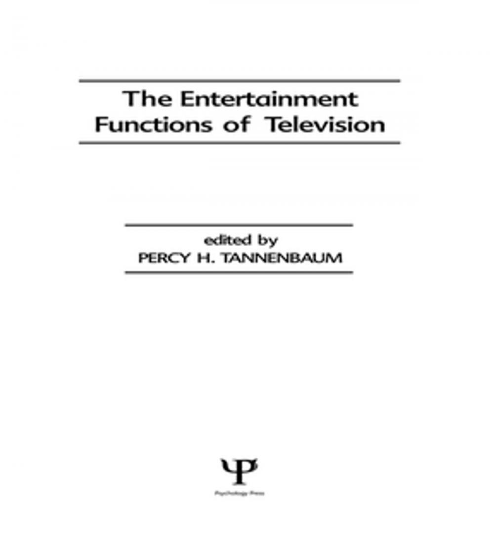 Big bigCover of The Entertainment Functions of Television