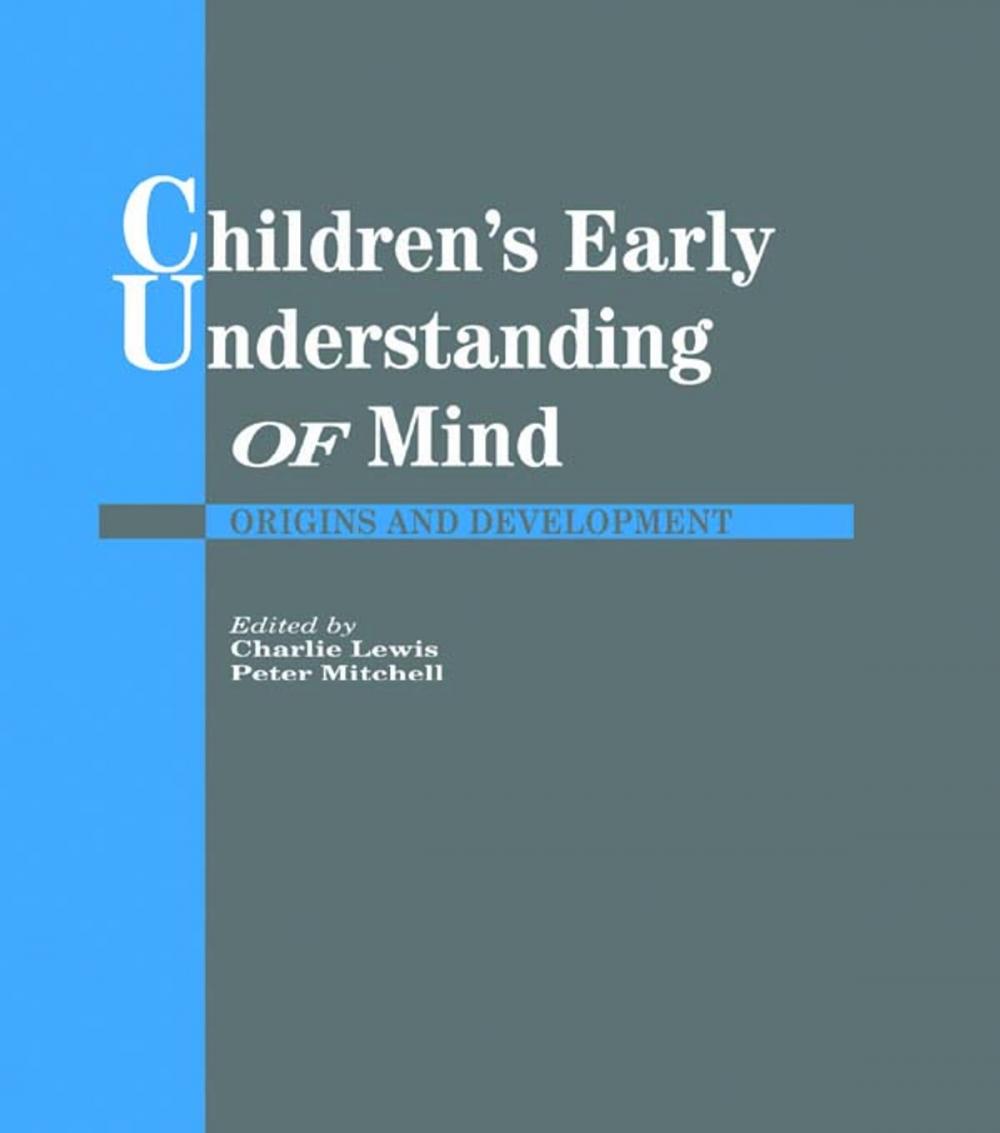 Big bigCover of Children's Early Understanding of Mind