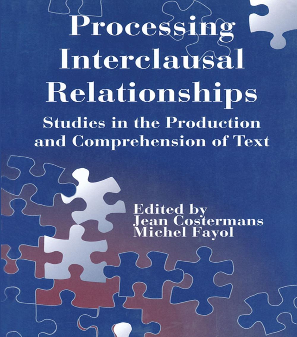 Big bigCover of Processing interclausal Relationships