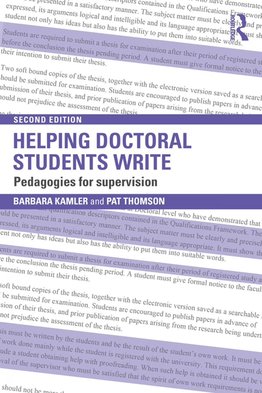 Big bigCover of Helping Doctoral Students Write