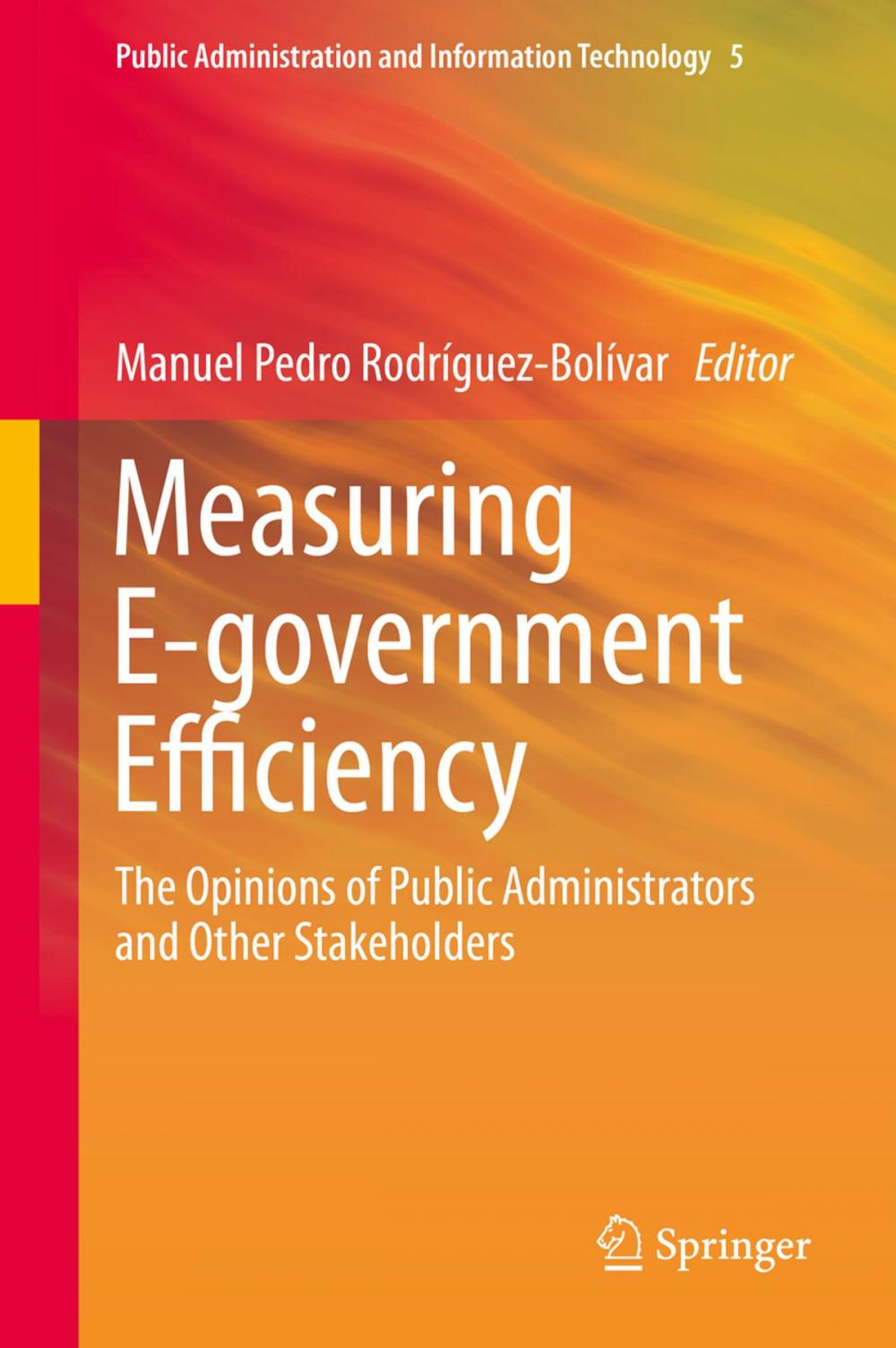 Big bigCover of Measuring E-government Efficiency