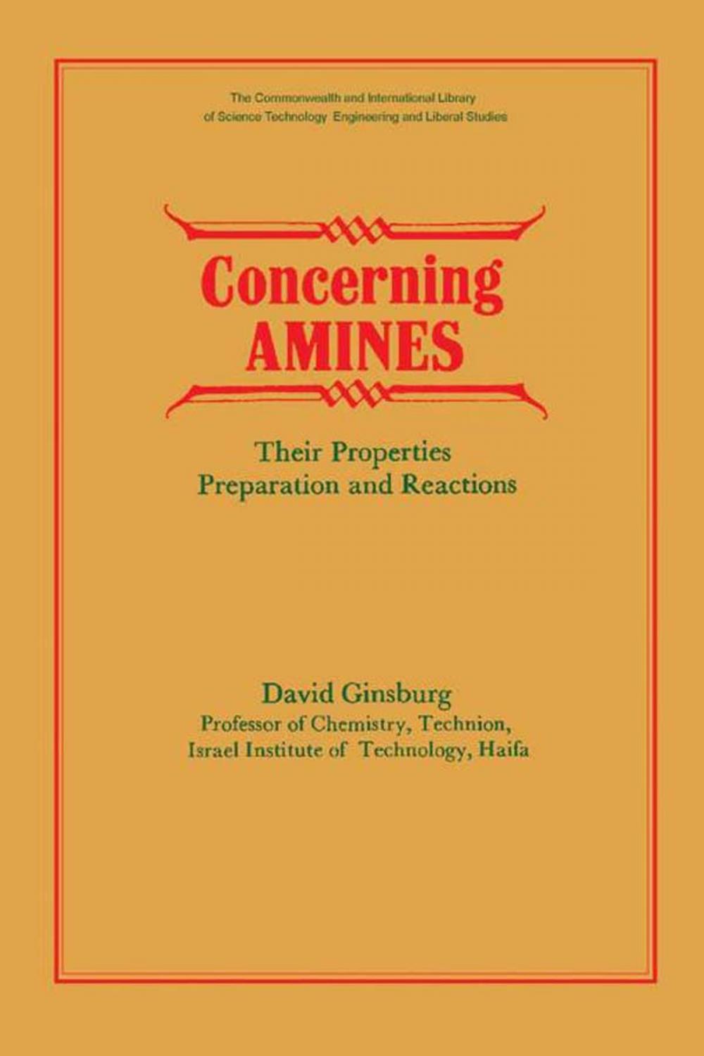 Big bigCover of Concerning Amines