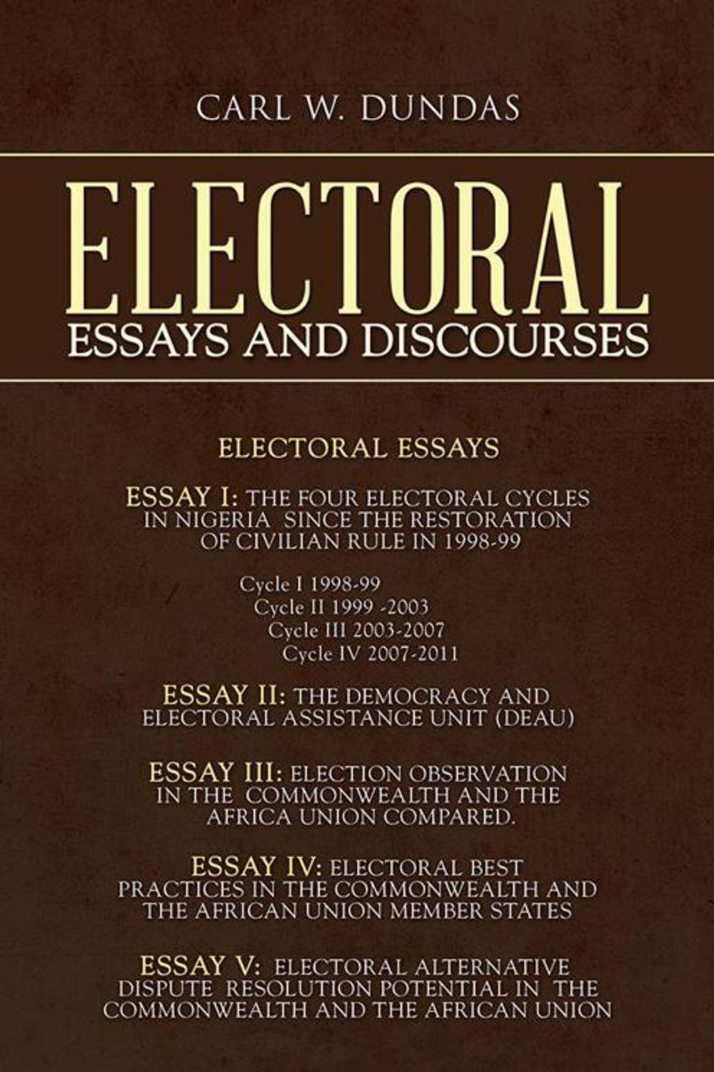 Big bigCover of Electoral Essays and Discourses