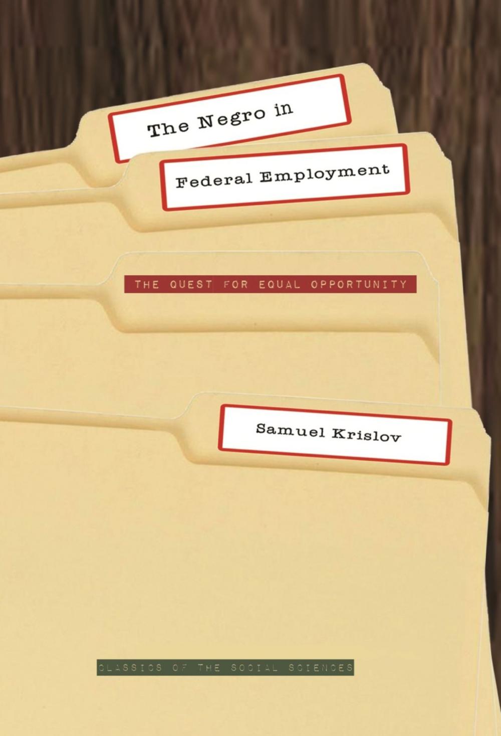 Big bigCover of The Negro in Federal Employment: The Quest for Equal Opportunity