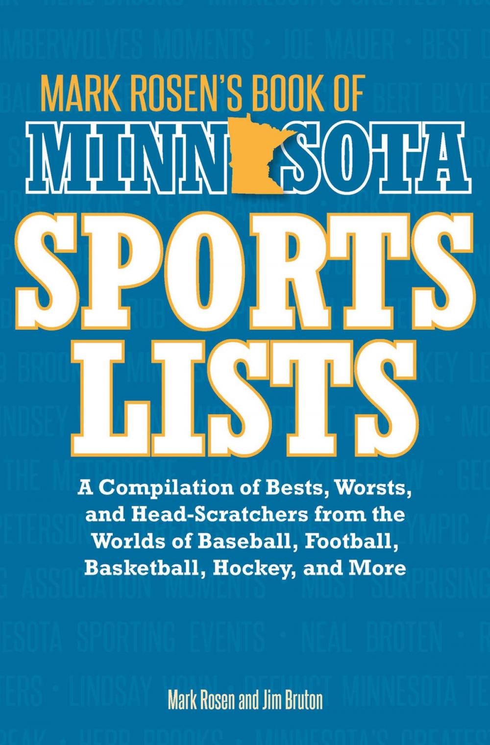 Big bigCover of Mark Rosen's Book of Minnesota Sports Lists