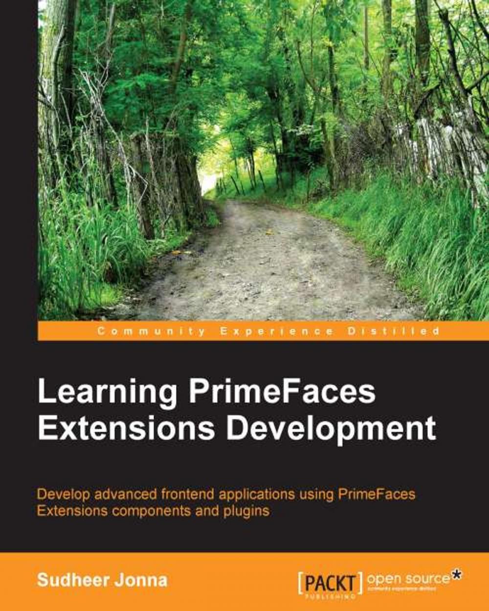 Big bigCover of Learning PrimeFaces Extensions Development