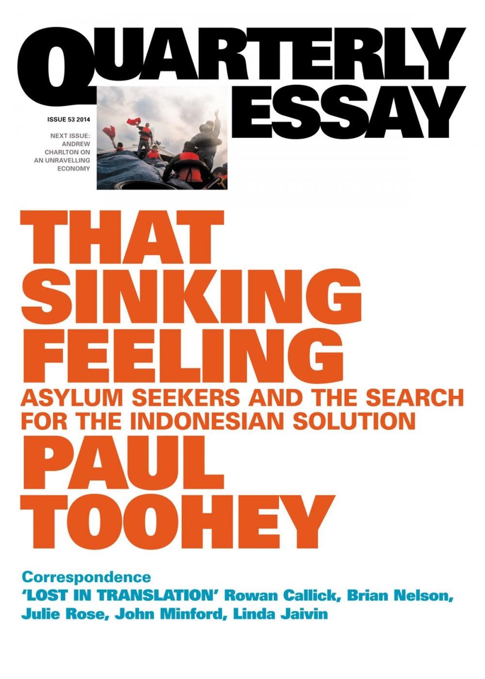 Big bigCover of Quarterly Essay 53 That Sinking Feeling