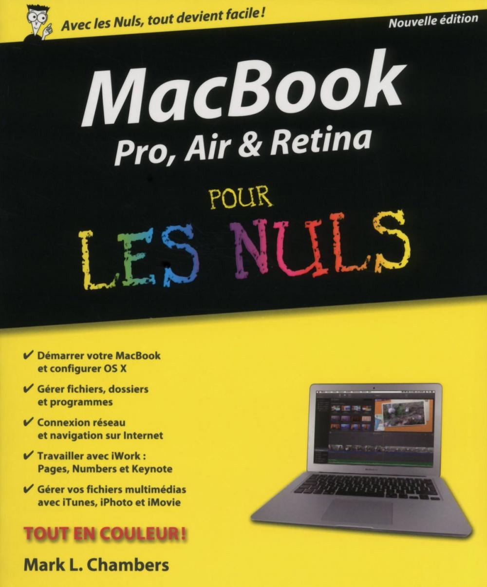 Big bigCover of MacBook Pro, Air, Retina nouvelle édition Pour les Nuls