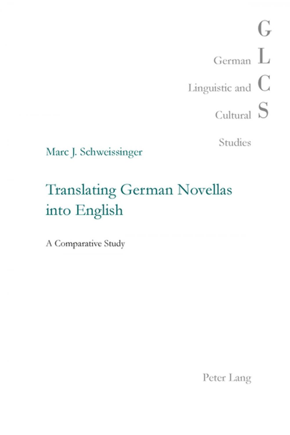 Big bigCover of Translating German Novellas into English