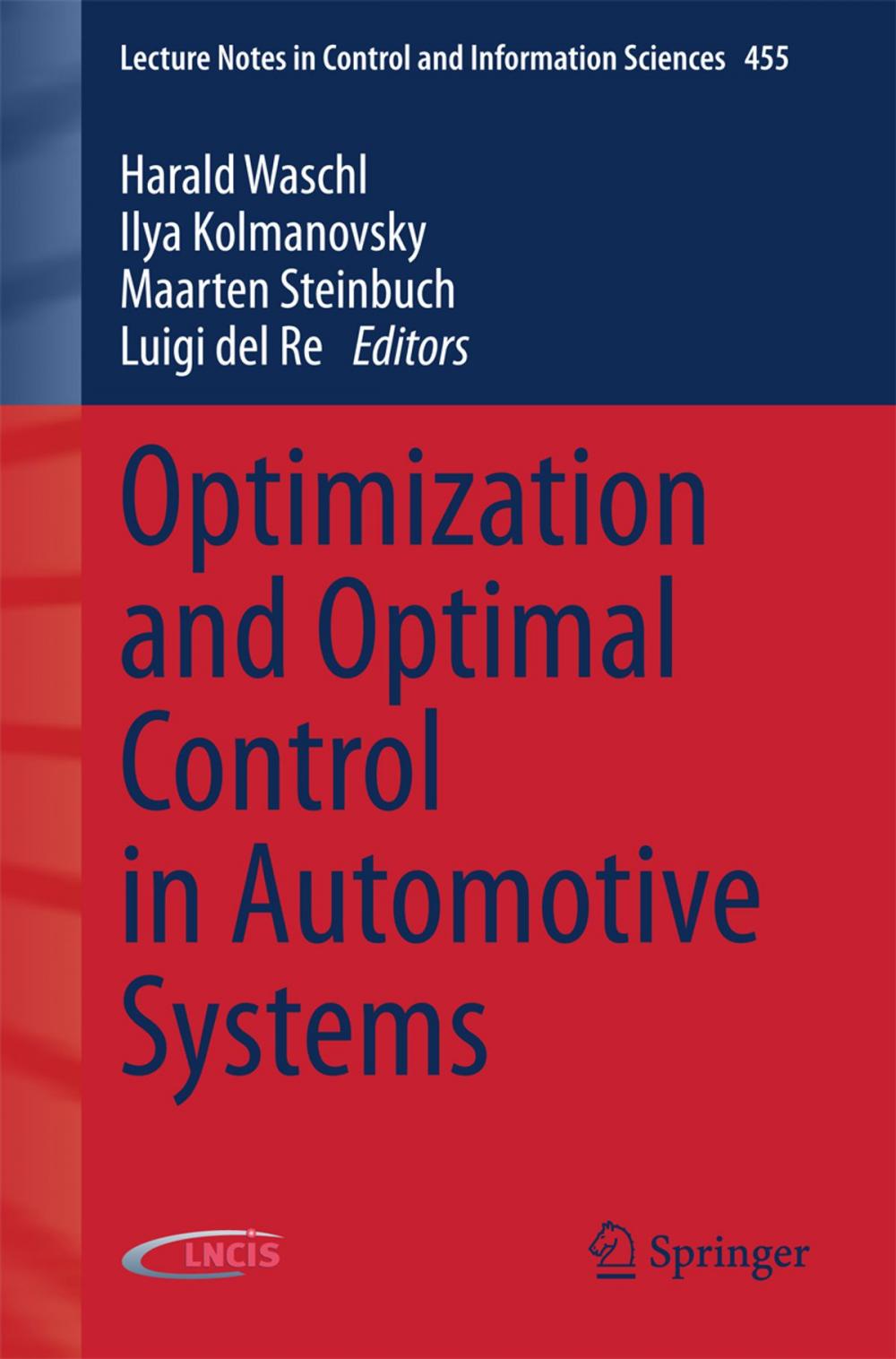 Big bigCover of Optimization and Optimal Control in Automotive Systems