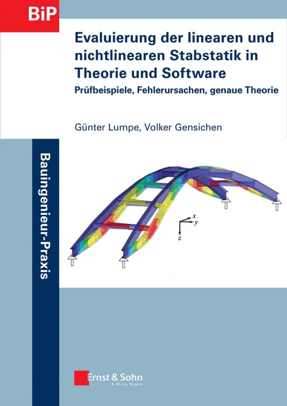 Big bigCover of Evaluierung der linearen und nichtlinearen Stabstatik in Theorie und Software