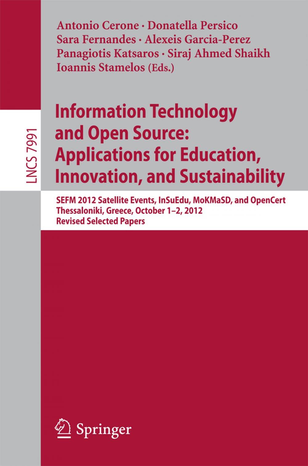 Big bigCover of Information Technology and Open Source: Applications for Education, Innovation, and Sustainability