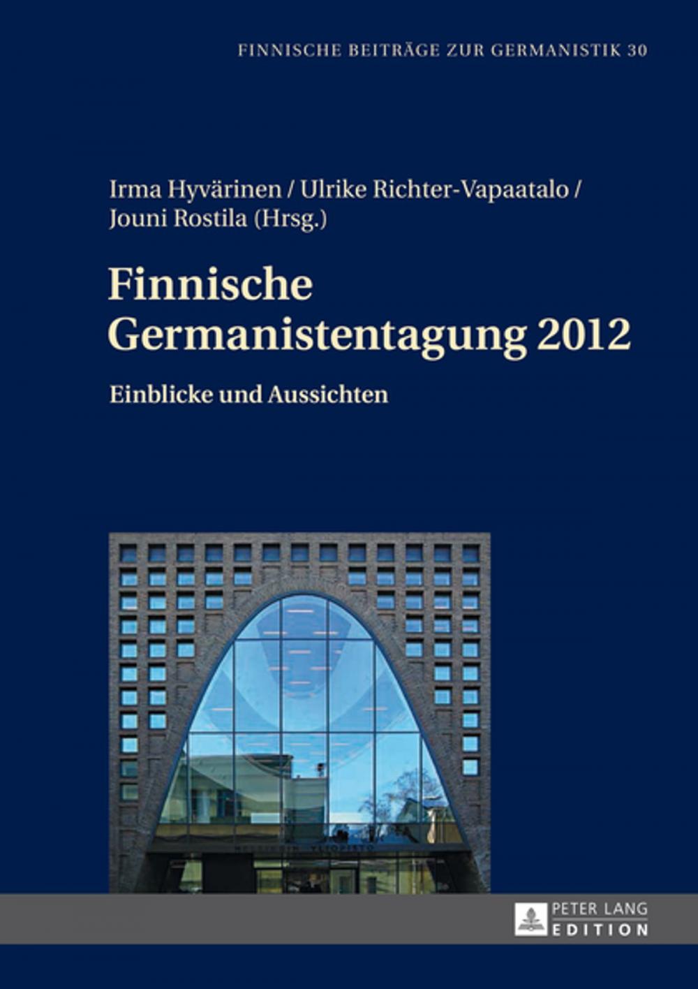 Big bigCover of Finnische Germanistentagung 2012