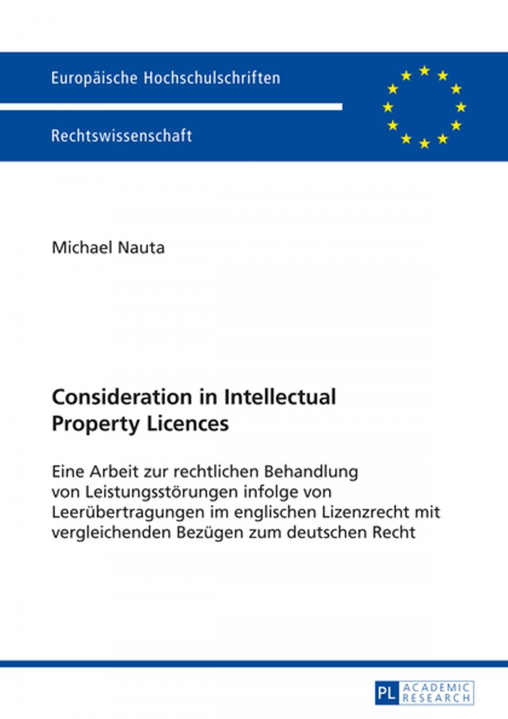 Big bigCover of Consideration in Intellectual Property Licences