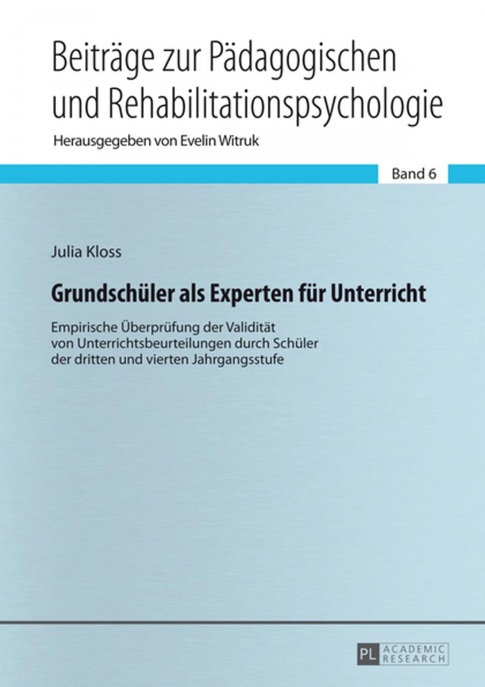 Big bigCover of Grundschueler als Experten fuer Unterricht