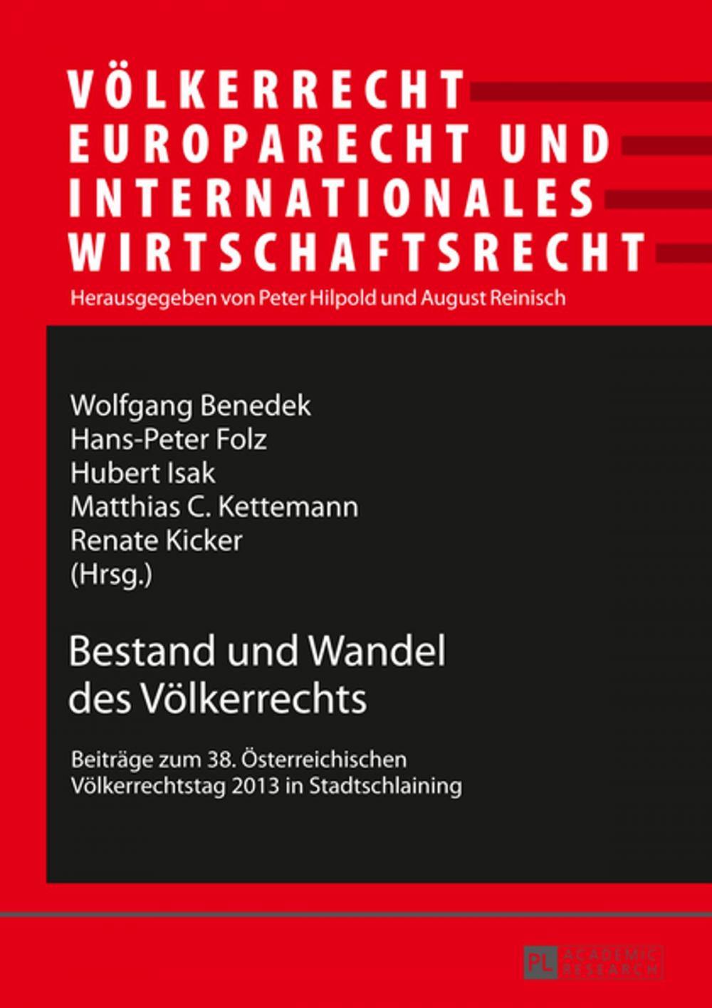 Big bigCover of Bestand und Wandel des Voelkerrechts