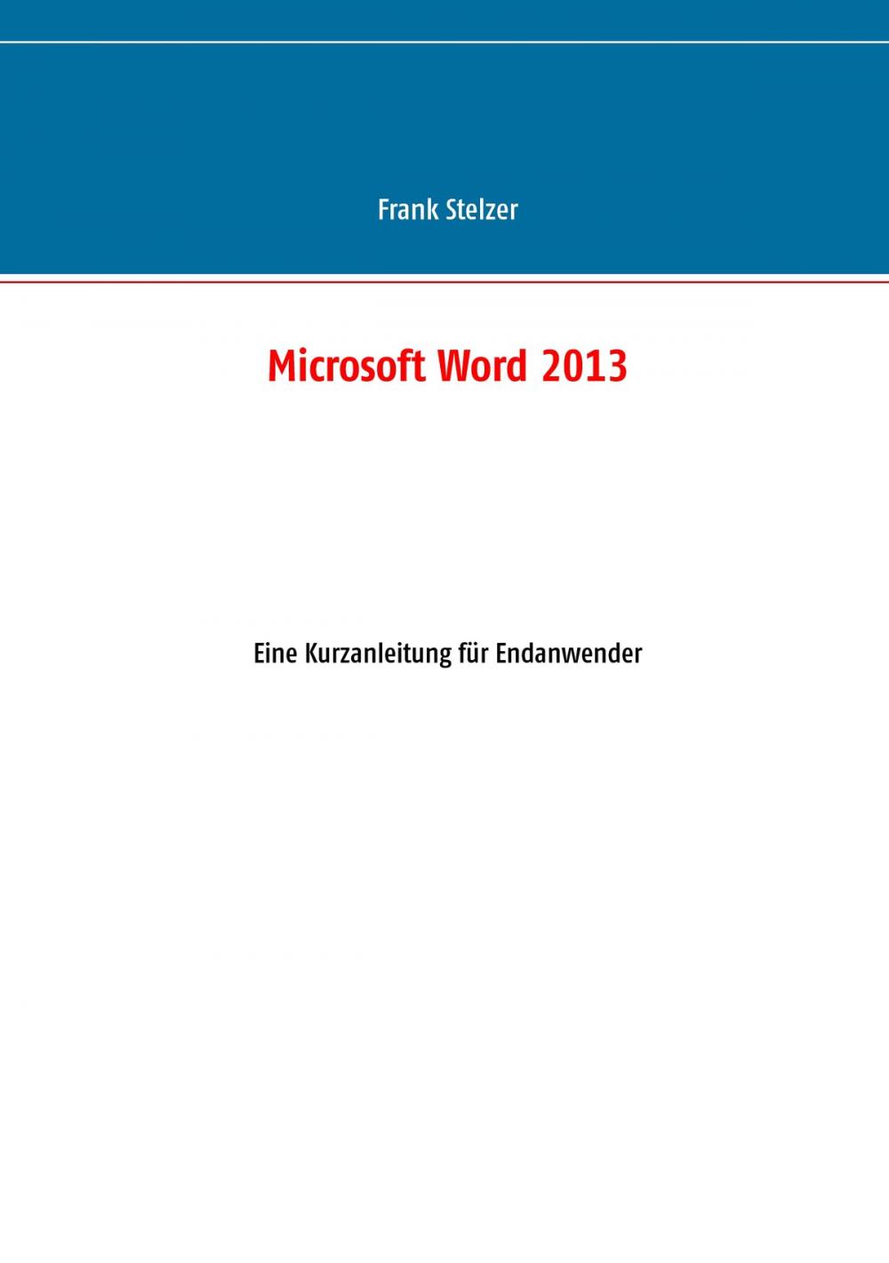 Big bigCover of Microsoft Word 2013