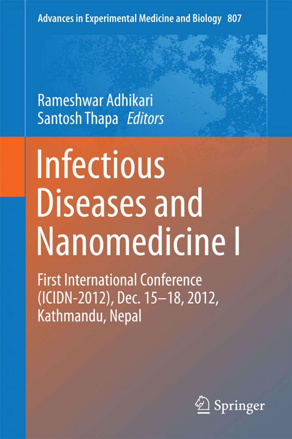 Big bigCover of Infectious Diseases and Nanomedicine I