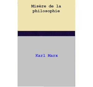 Book cover of Misère de la philosophie