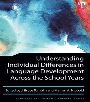 Cover of the book Understanding Individual Differences in Language Development Across the School Years by Colmar Freiherr von de Goltz