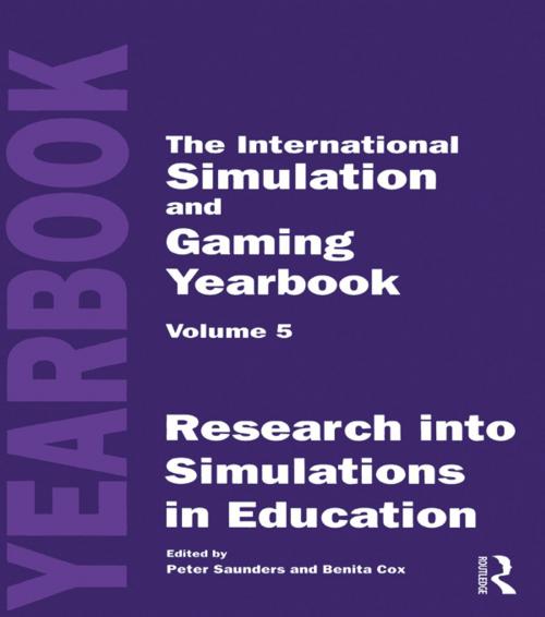 Cover of the book International Simulation and Gaming Yearbook by , Taylor and Francis