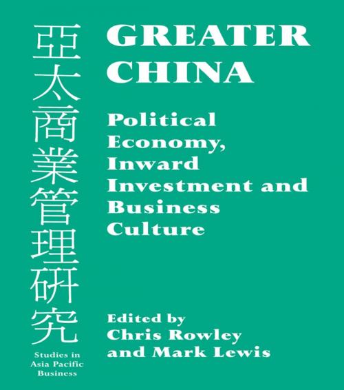 Cover of the book Greater China by , Taylor and Francis