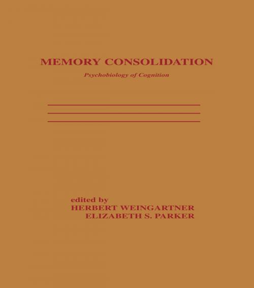Cover of the book Memory Consolidation by , Taylor and Francis