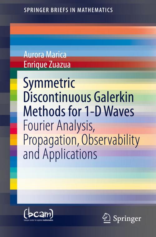 Cover of the book Symmetric Discontinuous Galerkin Methods for 1-D Waves by Aurora Marica, Enrique Zuazua, Springer New York