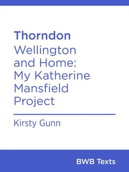 Cover of the book Thorndon by Kirsty Gunn, Bridget Williams Books