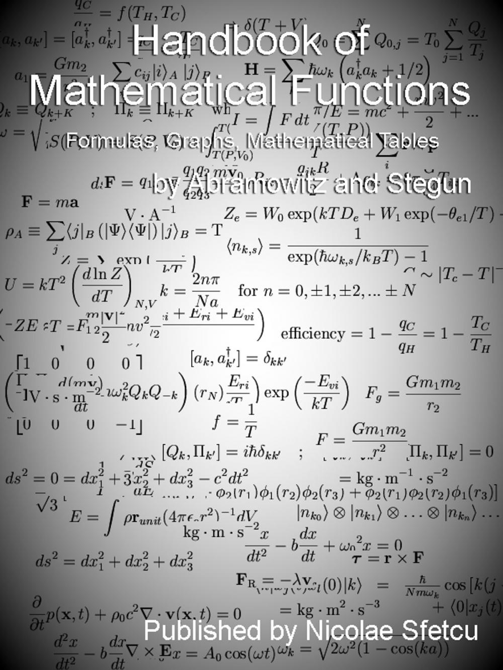 Big bigCover of Handbook of Mathematical Functions