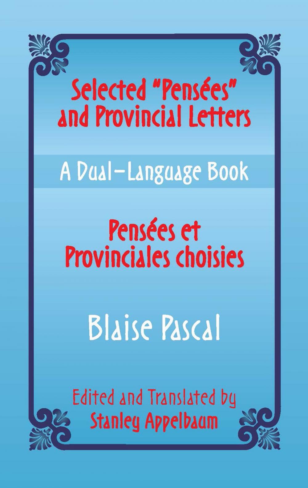 Big bigCover of Selected "Pensees" and Provincial Letters/Pensees et Provinciales choisies