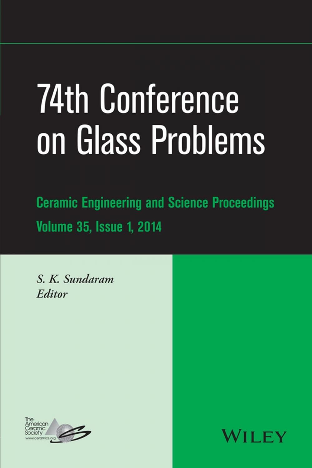 Big bigCover of 74th Conference on Glass Problems