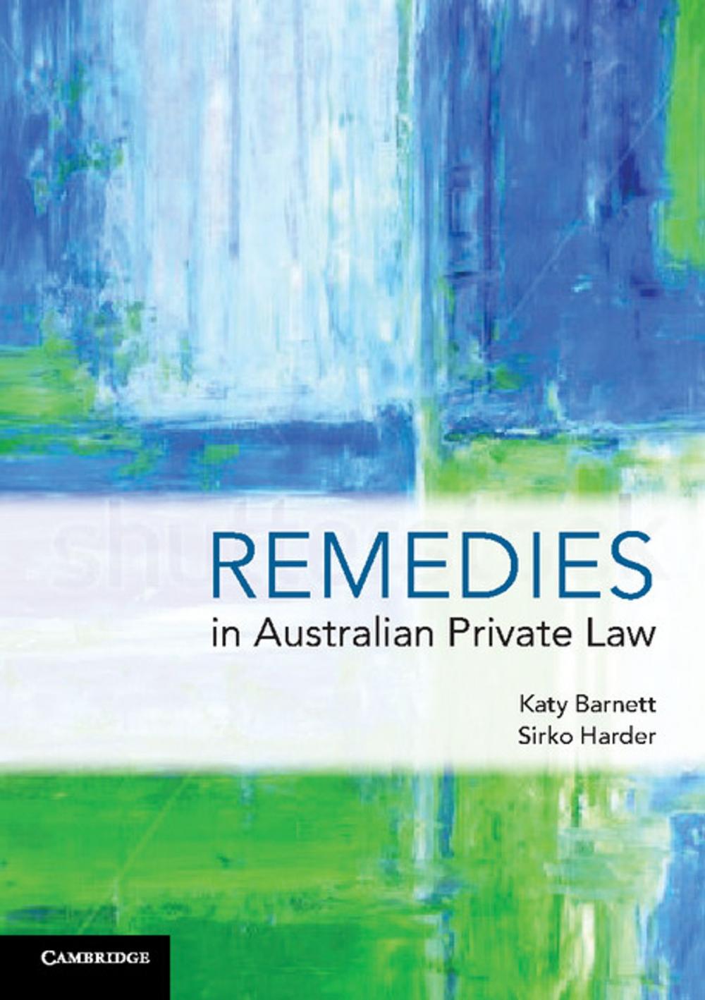 Big bigCover of Remedies in Australian Private Law