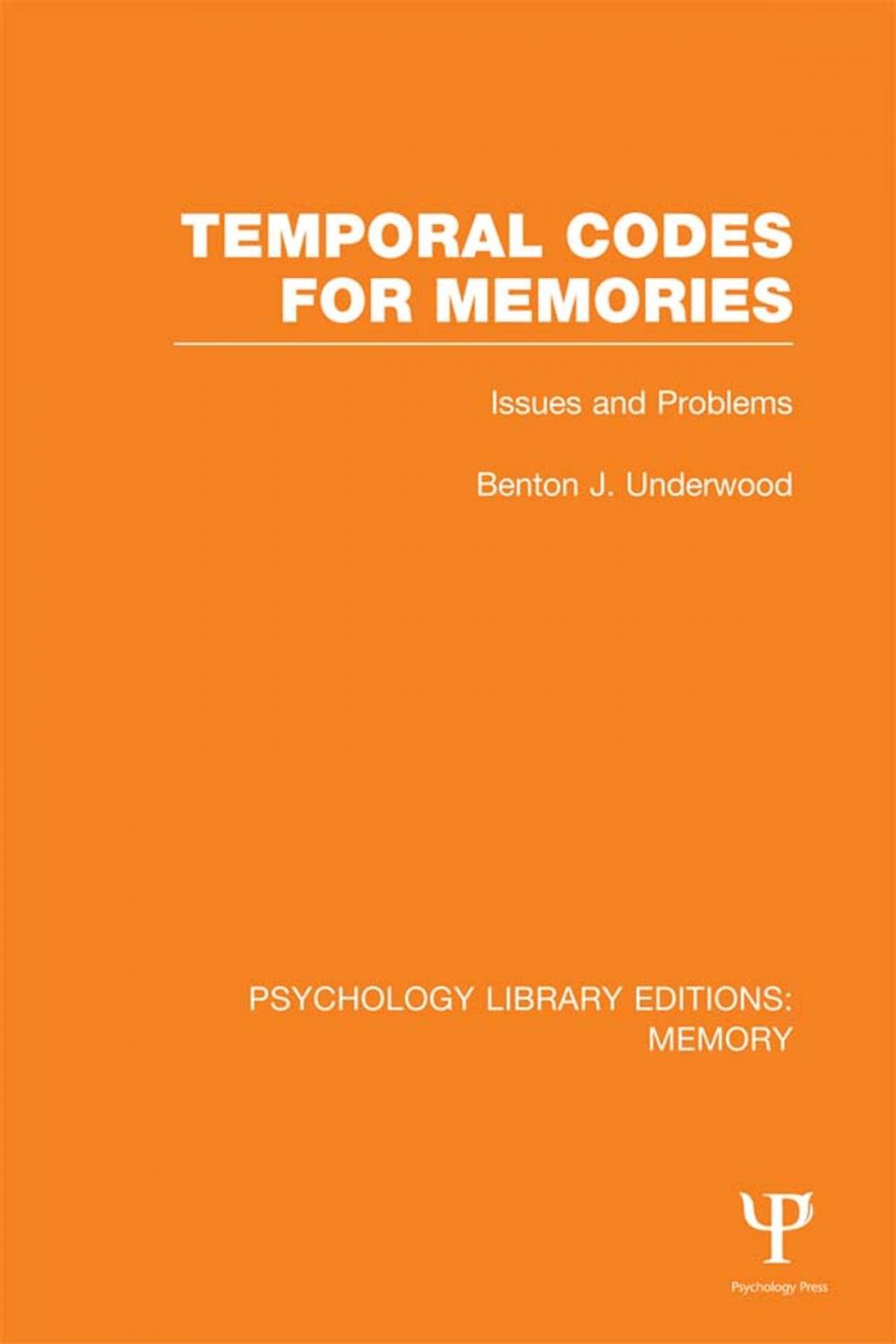 Big bigCover of Temporal Codes for Memories (PLE: Memory)