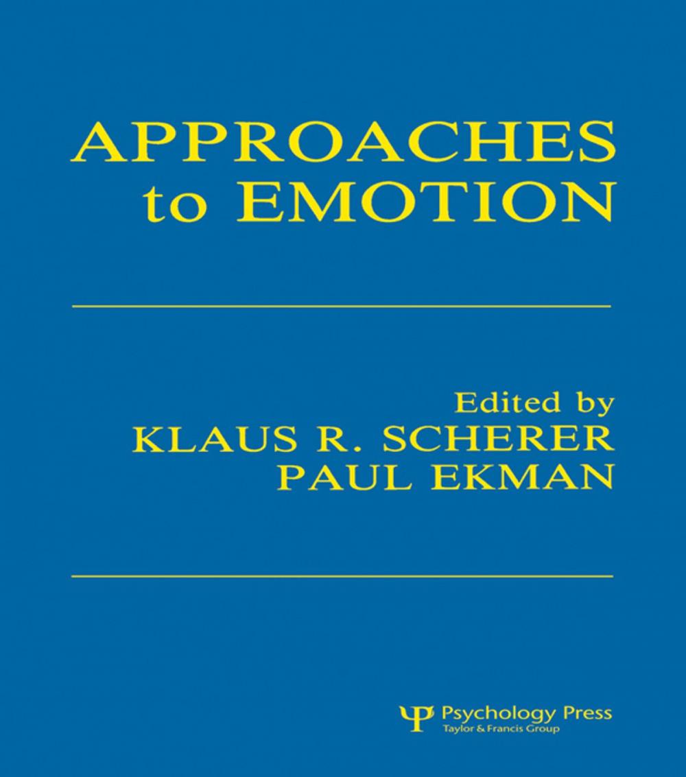 Big bigCover of Approaches To Emotion