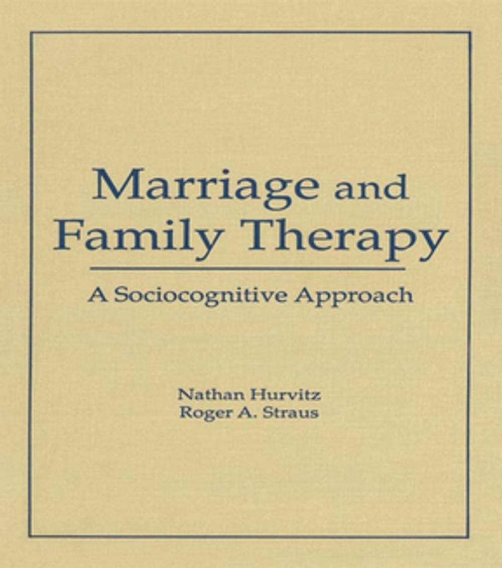 Big bigCover of Marriage and Family Therapy