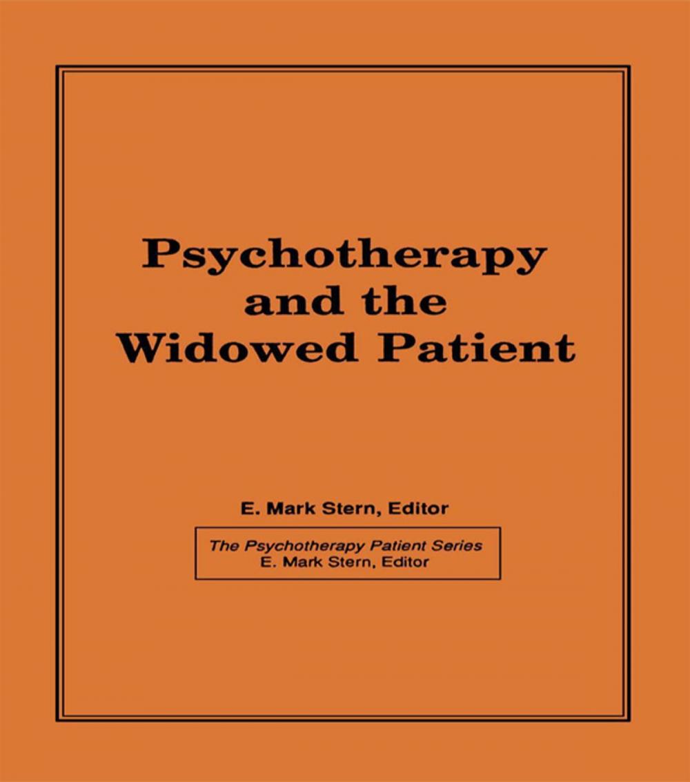 Big bigCover of Psychotherapy and the Widowed Patient