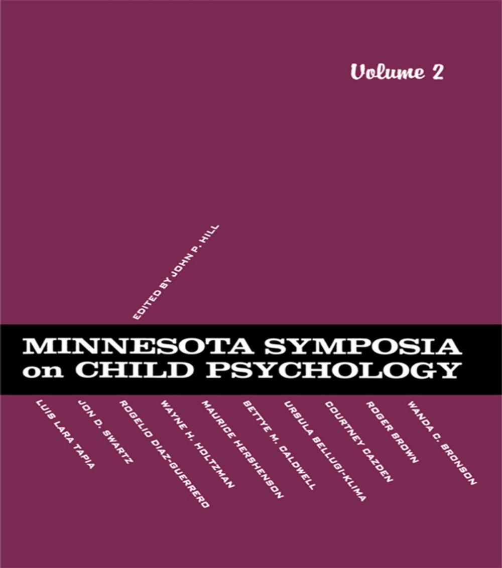 Big bigCover of Minnesota Symposia on Child Psychology