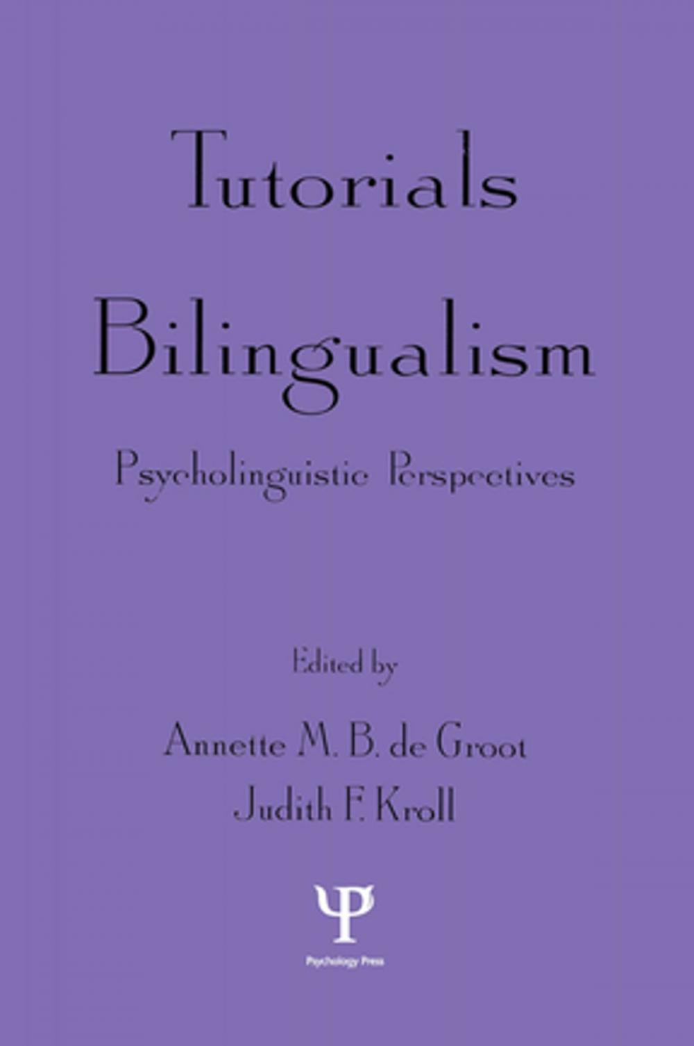 Big bigCover of Tutorials in Bilingualism