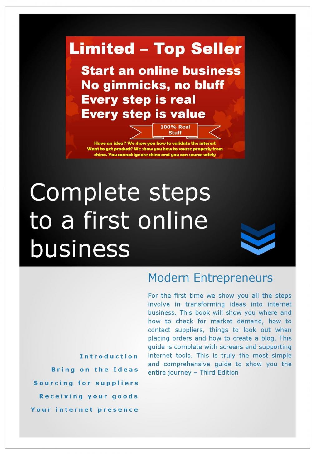 Big bigCover of Complete Steps to a First Online Business Modern Entrepreneurs 3rd Edition