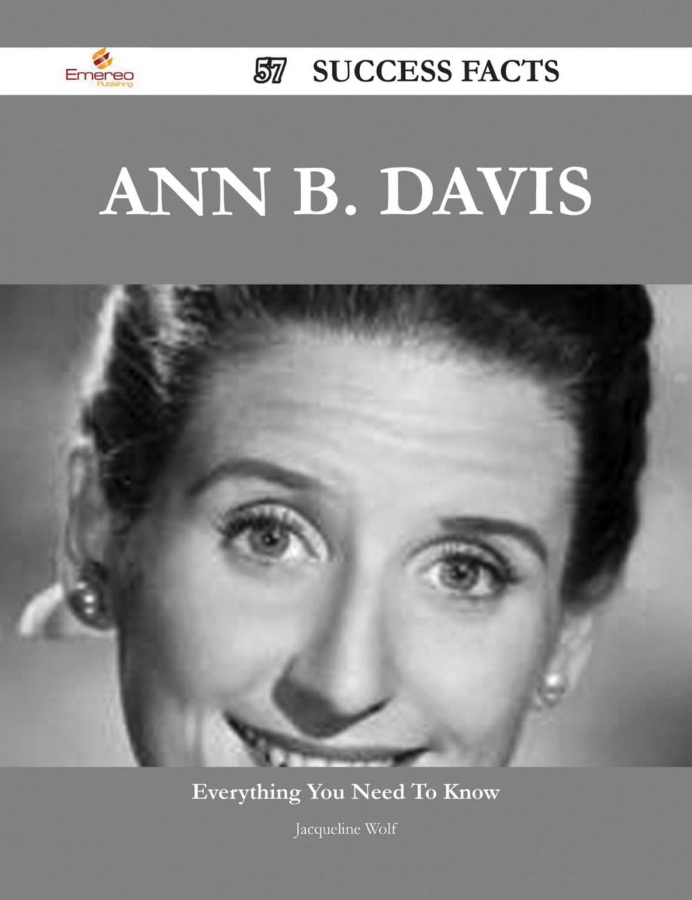 Big bigCover of Ann B. Davis 57 Success Facts - Everything you need to know about Ann B. Davis