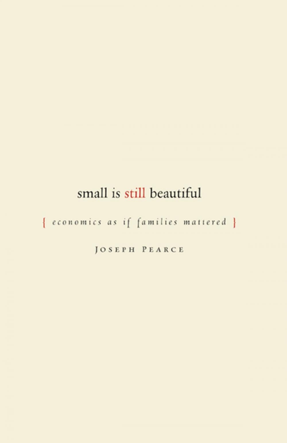 Big bigCover of Small Is Still Beautiful