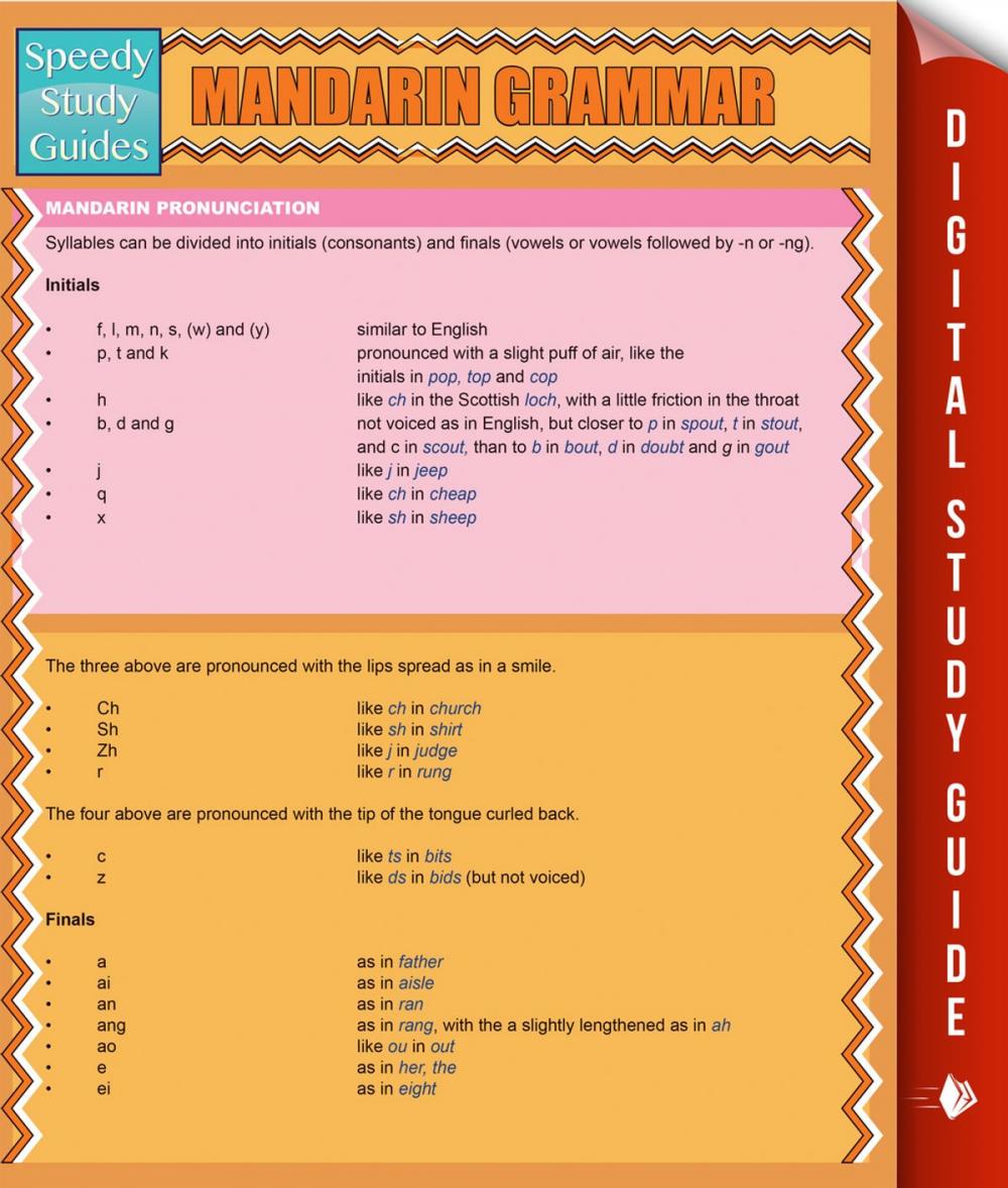 Big bigCover of Mandarin Grammar (Speedy Study Guides)