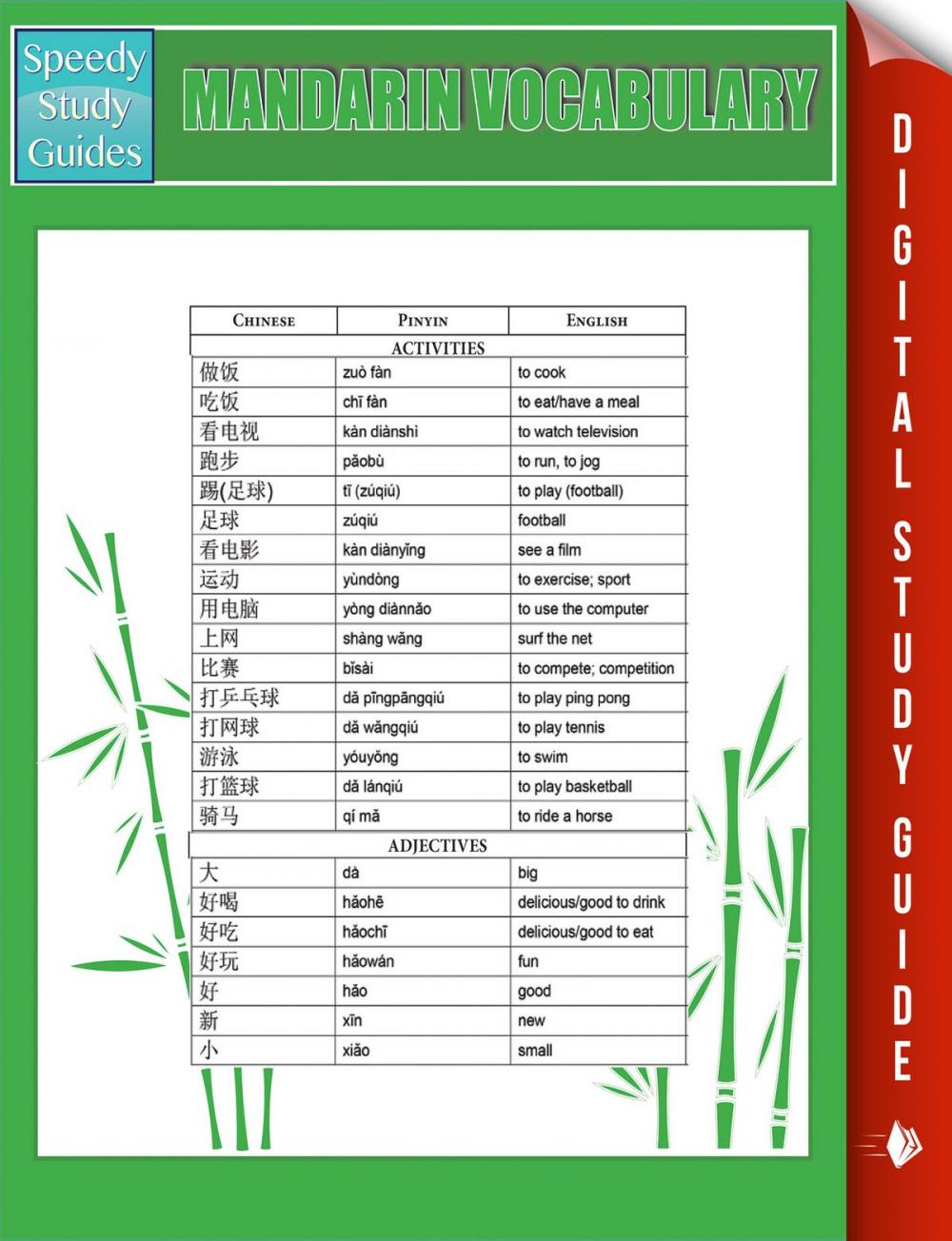 Big bigCover of Mandarin Vocabulary (Speedy Study Guides)