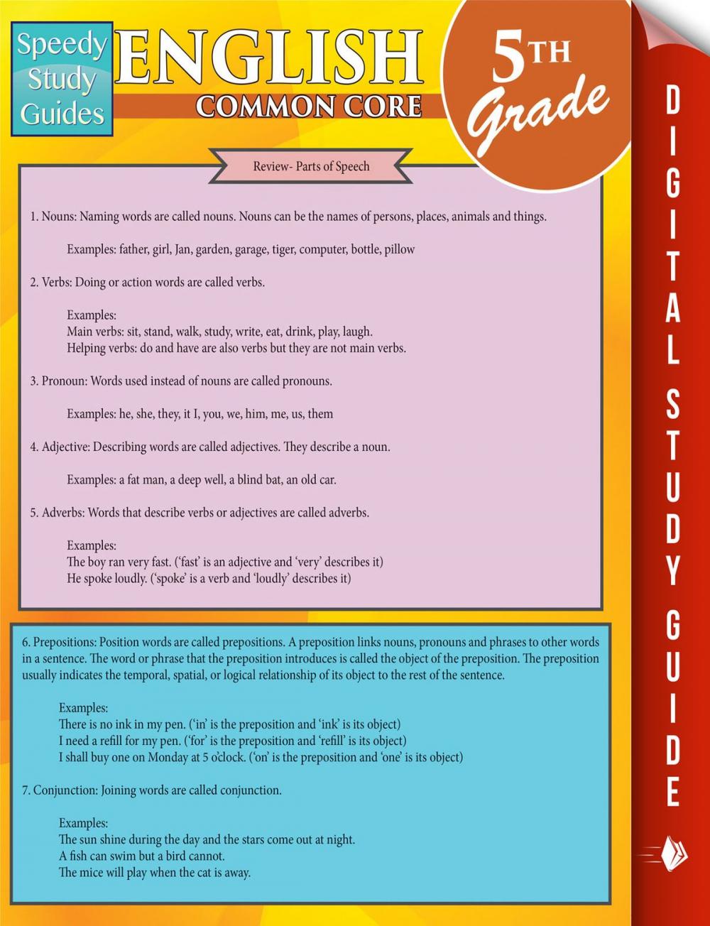 Big bigCover of English Common Core 5Th Grade (Speedy Study Guides)