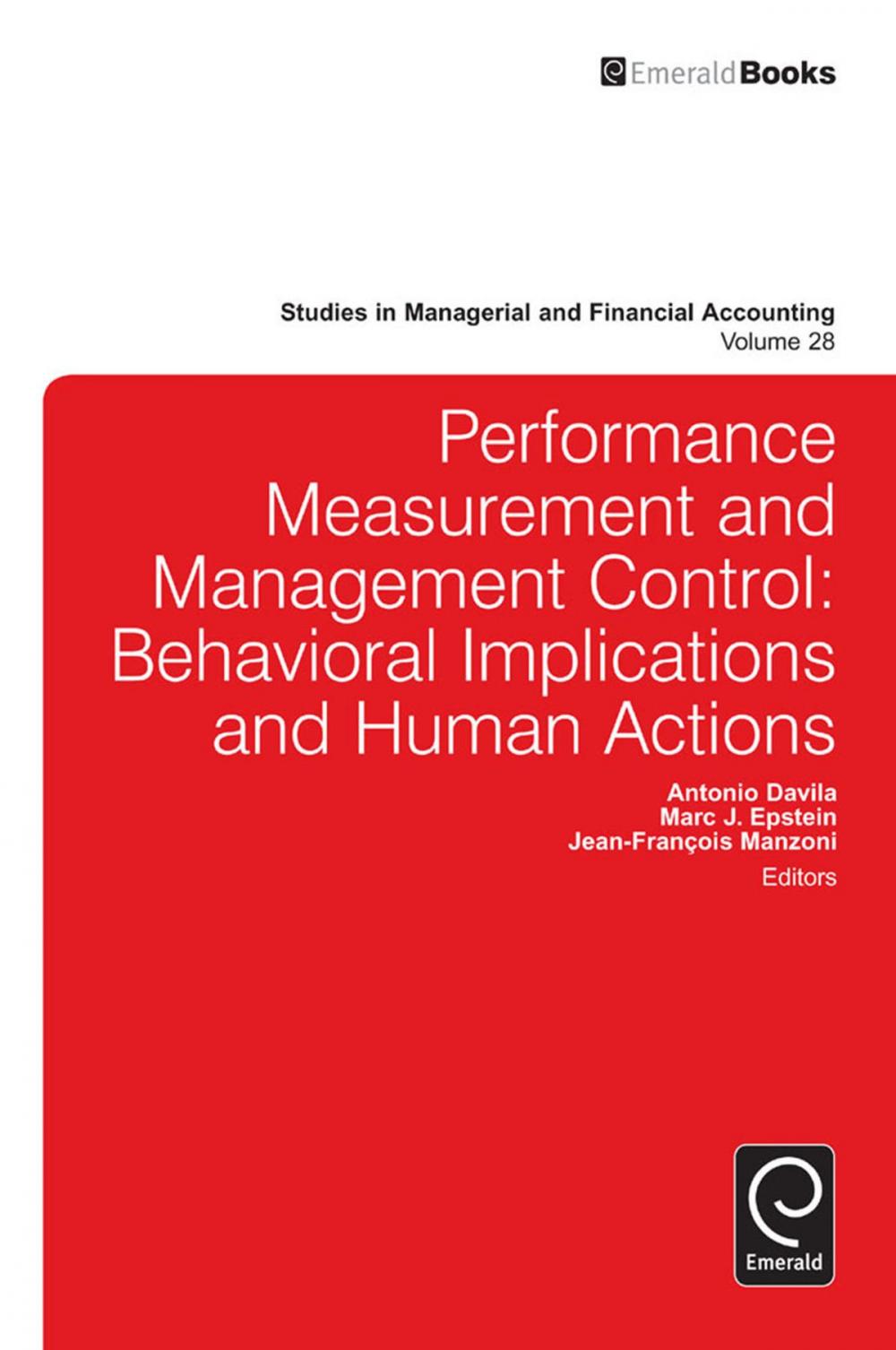 Big bigCover of Performance Measurement and Management Control