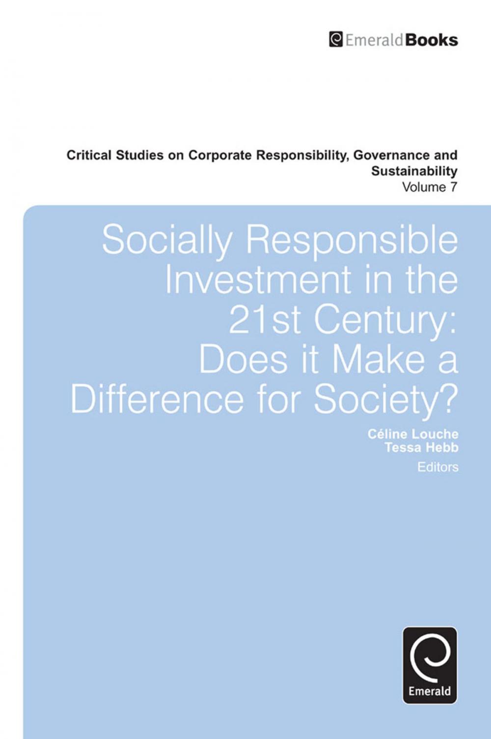 Big bigCover of Socially Responsible Investment in the 21st Century