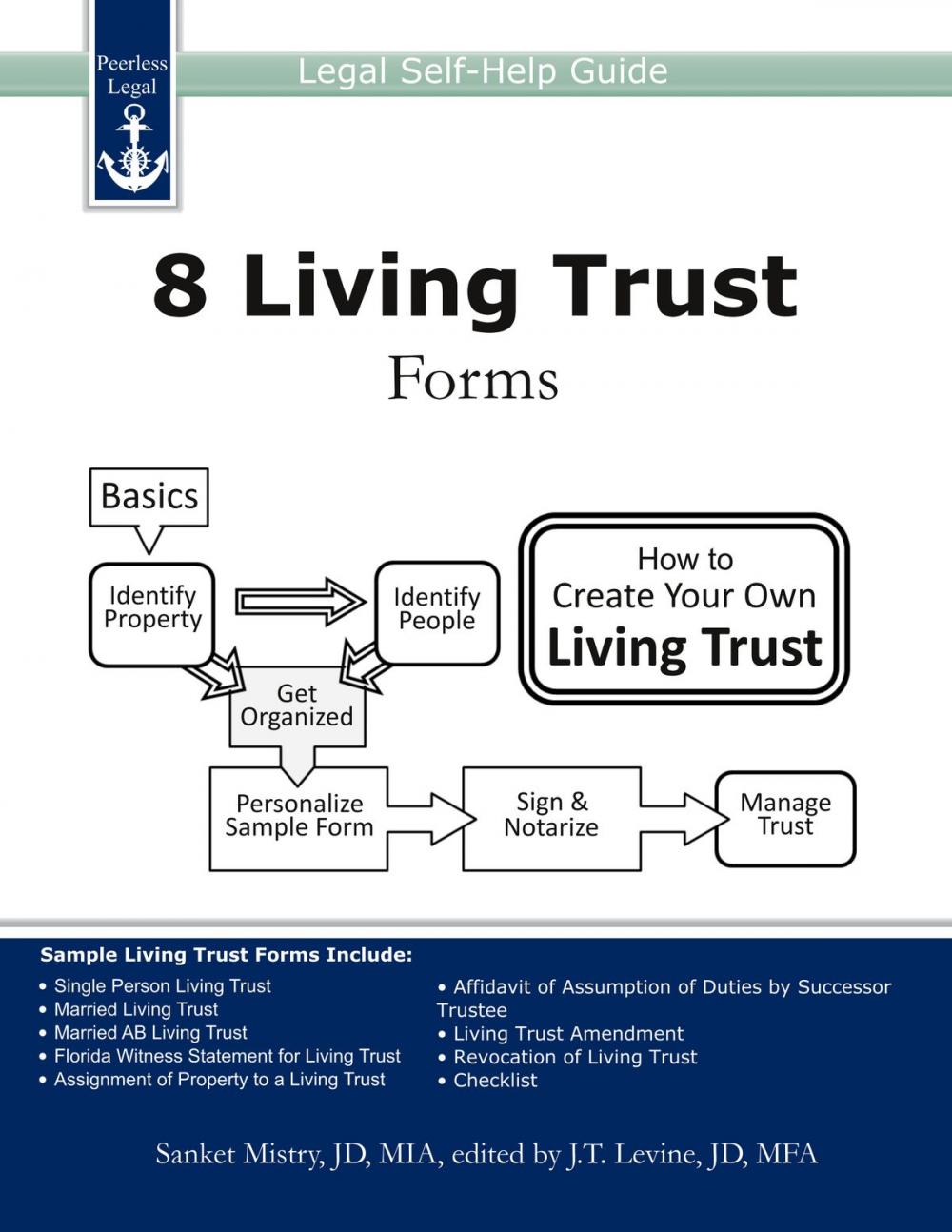 Big bigCover of 8 Living Trust Forms: Legal Self-Help Guide
