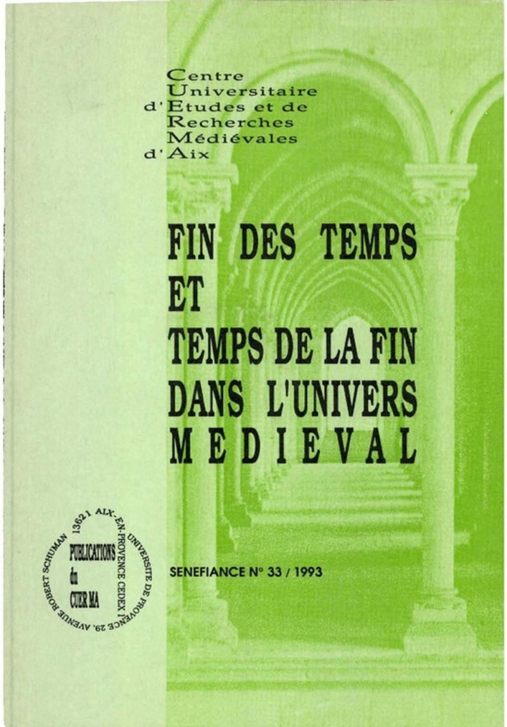 Big bigCover of Fin des temps et temps de la fin dans l'univers médiéval